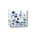 Picture of Ink Blue Flowers II  _GroupedProduct_Square_Canvas_