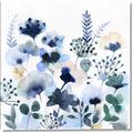 Picture of Ink Blue Flowers II  _GroupedProduct_Square_Canvas_