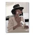 Picture of Café Girl _GroupedProduct_Rectangle_Portrait_Canvas_