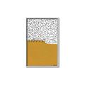 Picture of Mid Century Abstract Yellow _GroupedProduct_Rectangle_Portrait_Canvas_Framed_
