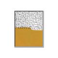 Picture of Mid Century Abstract Yellow _GroupedProduct_Rectangle_Portrait_Canvas_Framed_