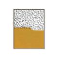 Picture of Mid Century Abstract Yellow _GroupedProduct_Rectangle_Portrait_Canvas_Framed_