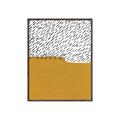 Picture of Mid Century Abstract Yellow _GroupedProduct_Rectangle_Portrait_Canvas_Framed_