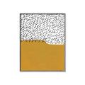 Picture of Mid Century Abstract Yellow _GroupedProduct_Rectangle_Portrait_Canvas_Framed_