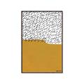 Picture of Mid Century Abstract Yellow _GroupedProduct_Rectangle_Portrait_Canvas_Framed_