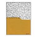 Picture of Mid Century Abstract Yellow _GroupedProduct_Rectangle_Portrait_Canvas_Framed_