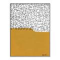 Picture of Mid Century Abstract Yellow _GroupedProduct_Rectangle_Portrait_Canvas_Framed_
