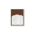 Picture of Mid Century Abstract Brown _GroupedProduct_Rectangle_Portrait_Canvas_Framed_