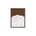 Picture of Mid Century Abstract Brown _GroupedProduct_Rectangle_Portrait_Canvas_Framed_