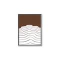 Picture of Mid Century Abstract Brown _GroupedProduct_Rectangle_Portrait_Canvas_Framed_