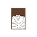 Picture of Mid Century Abstract Brown _GroupedProduct_Rectangle_Portrait_Canvas_Framed_
