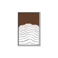 Picture of Mid Century Abstract Brown _GroupedProduct_Rectangle_Portrait_Canvas_Framed_