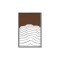 Picture of Mid Century Abstract Brown _GroupedProduct_Rectangle_Portrait_Canvas_Framed_
