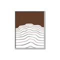 Picture of Mid Century Abstract Brown _GroupedProduct_Rectangle_Portrait_Canvas_Framed_