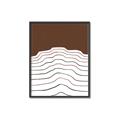 Picture of Mid Century Abstract Brown _GroupedProduct_Rectangle_Portrait_Canvas_Framed_