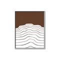 Picture of Mid Century Abstract Brown _GroupedProduct_Rectangle_Portrait_Canvas_Framed_