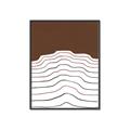 Picture of Mid Century Abstract Brown _GroupedProduct_Rectangle_Portrait_Canvas_Framed_