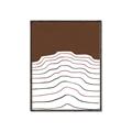 Picture of Mid Century Abstract Brown _GroupedProduct_Rectangle_Portrait_Canvas_Framed_