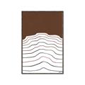 Picture of Mid Century Abstract Brown _GroupedProduct_Rectangle_Portrait_Canvas_Framed_