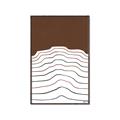 Picture of Mid Century Abstract Brown _GroupedProduct_Rectangle_Portrait_Canvas_Framed_