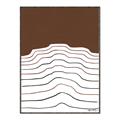 Picture of Mid Century Abstract Brown _GroupedProduct_Rectangle_Portrait_Canvas_Framed_