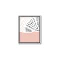 Picture of Mid Century Abstract Pink _GroupedProduct_Rectangle_Portrait_Canvas_Framed_
