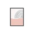 Picture of Mid Century Abstract Pink _GroupedProduct_Rectangle_Portrait_Canvas_Framed_