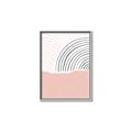 Picture of Mid Century Abstract Pink _GroupedProduct_Rectangle_Portrait_Canvas_Framed_