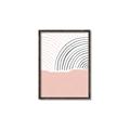 Picture of Mid Century Abstract Pink _GroupedProduct_Rectangle_Portrait_Canvas_Framed_