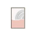 Picture of Mid Century Abstract Pink _GroupedProduct_Rectangle_Portrait_Canvas_Framed_