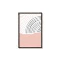 Picture of Mid Century Abstract Pink _GroupedProduct_Rectangle_Portrait_Canvas_Framed_