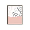 Picture of Mid Century Abstract Pink _GroupedProduct_Rectangle_Portrait_Canvas_Framed_