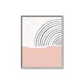 Picture of Mid Century Abstract Pink _GroupedProduct_Rectangle_Portrait_Canvas_Framed_