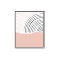 Picture of Mid Century Abstract Pink _GroupedProduct_Rectangle_Portrait_Canvas_Framed_