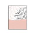 Picture of Mid Century Abstract Pink _GroupedProduct_Rectangle_Portrait_Canvas_Framed_