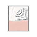 Picture of Mid Century Abstract Pink _GroupedProduct_Rectangle_Portrait_Canvas_Framed_