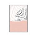 Picture of Mid Century Abstract Pink _GroupedProduct_Rectangle_Portrait_Canvas_Framed_