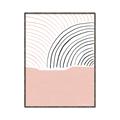 Picture of Mid Century Abstract Pink _GroupedProduct_Rectangle_Portrait_Canvas_Framed_