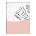 Picture of Mid Century Abstract Pink _GroupedProduct_Rectangle_Portrait_Canvas_Framed_