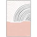 Picture of Mid Century Abstract Pink _GroupedProduct_Rectangle_Portrait_Canvas_Framed_
