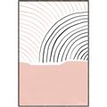 Picture of Mid Century Abstract Pink _GroupedProduct_Rectangle_Portrait_Canvas_Framed_