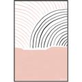 Picture of Mid Century Abstract Pink _GroupedProduct_Rectangle_Portrait_Canvas_Framed_
