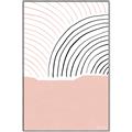 Picture of Mid Century Abstract Pink _GroupedProduct_Rectangle_Portrait_Canvas_Framed_