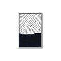 Picture of Mid Century Abstract Blue  _GroupedProduct_Rectangle_Portrait_Canvas_Framed_