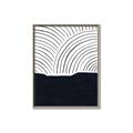 Picture of Mid Century Abstract Blue  _GroupedProduct_Rectangle_Portrait_Canvas_Framed_