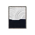 Picture of Mid Century Abstract Blue  _GroupedProduct_Rectangle_Portrait_Canvas_Framed_