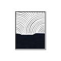 Picture of Mid Century Abstract Blue  _GroupedProduct_Rectangle_Portrait_Canvas_Framed_