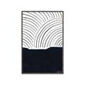Picture of Mid Century Abstract Blue  _GroupedProduct_Rectangle_Portrait_Canvas_Framed_