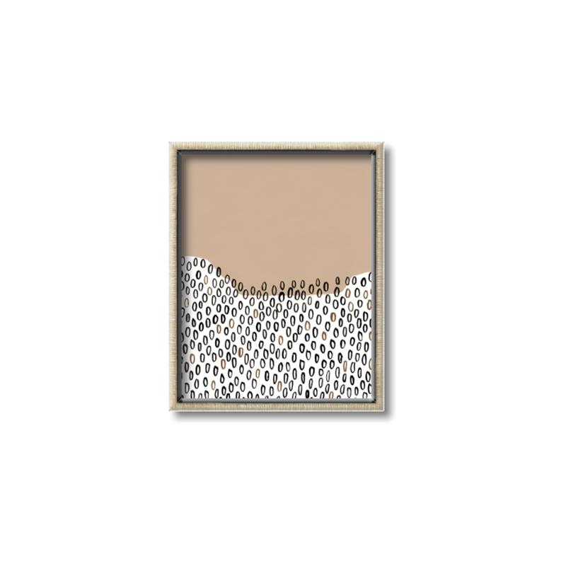Picture of Mid Century Abstract Beige _GroupedProduct_Rectangle_Portrait_Canvas_Framed_