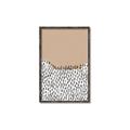 Picture of Mid Century Abstract Beige _GroupedProduct_Rectangle_Portrait_Canvas_Framed_